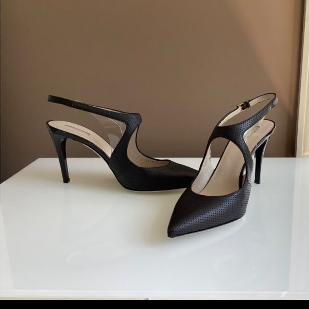 NWOT Giorgio Armani 3.5 Leather Heels Size 38 - Picture 11 of 13